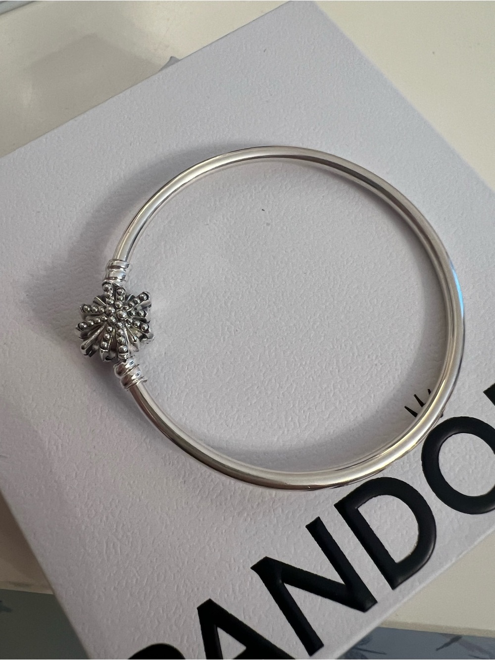 Pandora Bangle Bracelet 6.7 size NEW Authentic comes with gift box. Silver